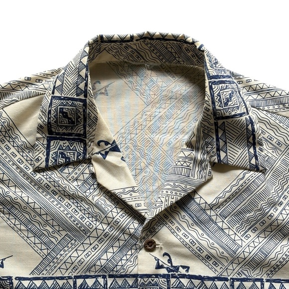 Vintage Tribal Hawaiian Shirt Men’s XL Festival Aloha Surf Retro - Picture 3 of 5